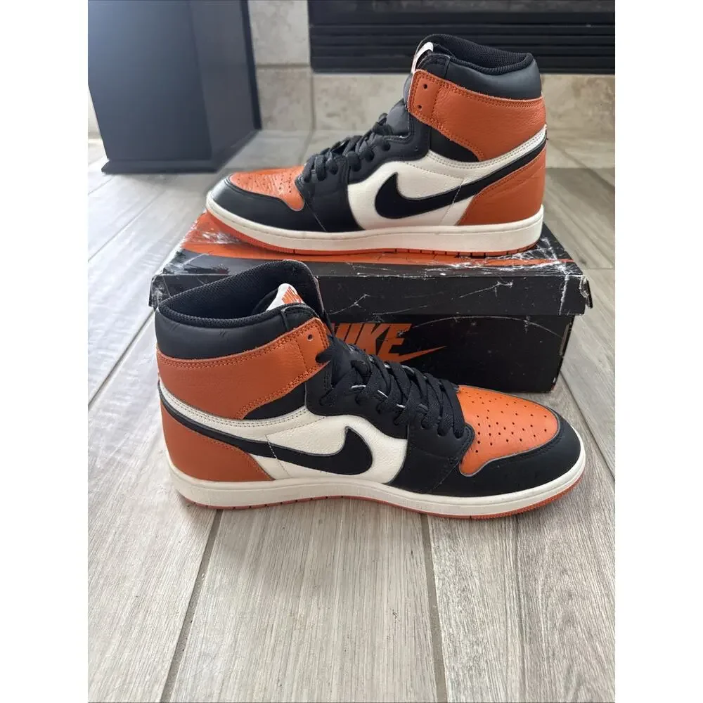 Size 13 - Air Jordan 1 Retro High OG Starfish Orange Black White DZ5485-008 Mens
